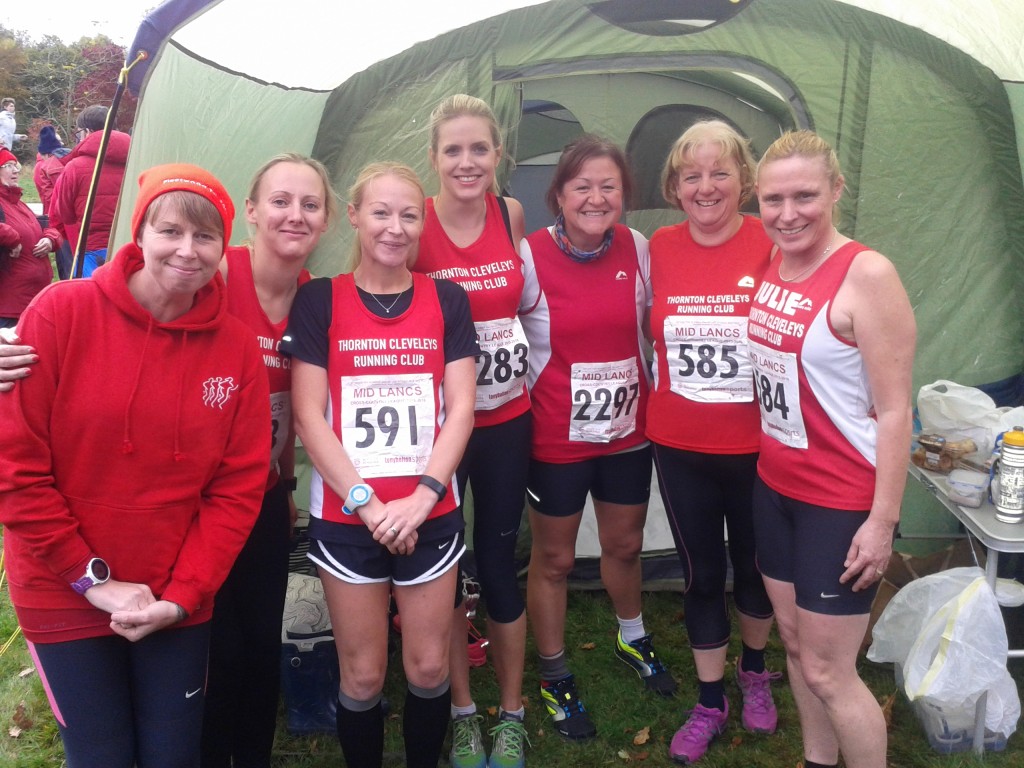TCRC Ladies at Burnley Cross Country
