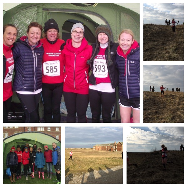 TCRC ladies at Rossall Cross Country