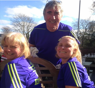 TCRC on Tour! Malc and Julie Sherwood, with Ladies Captain Sue Jones!